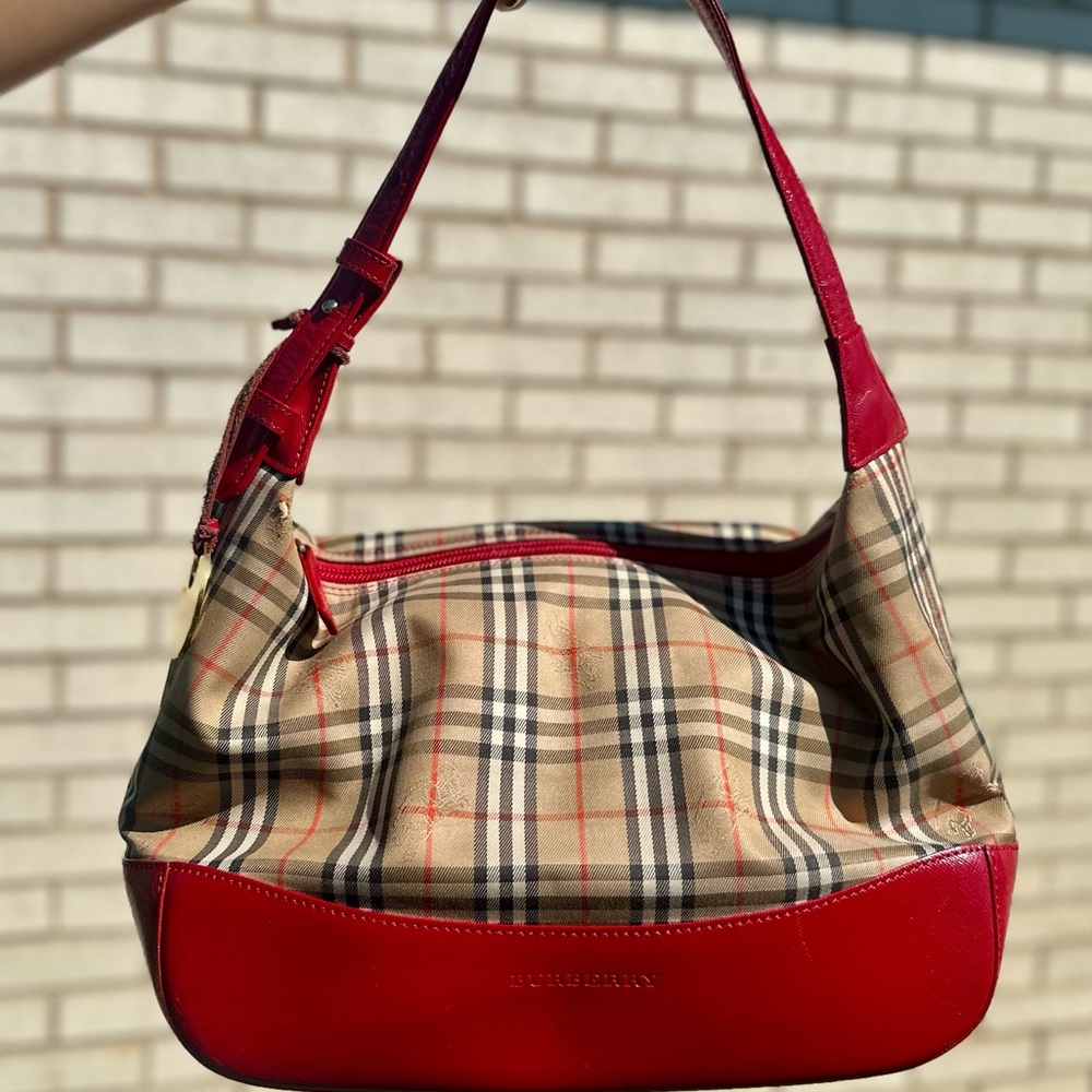 Burberry Nova Check Shoulder Hobo Bag (COA included)